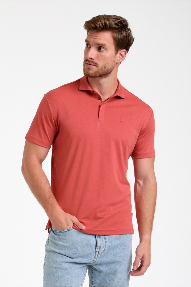 PREMIUM POLO VAN JERSEY KWALITEIT 235531 4000 Deep coral